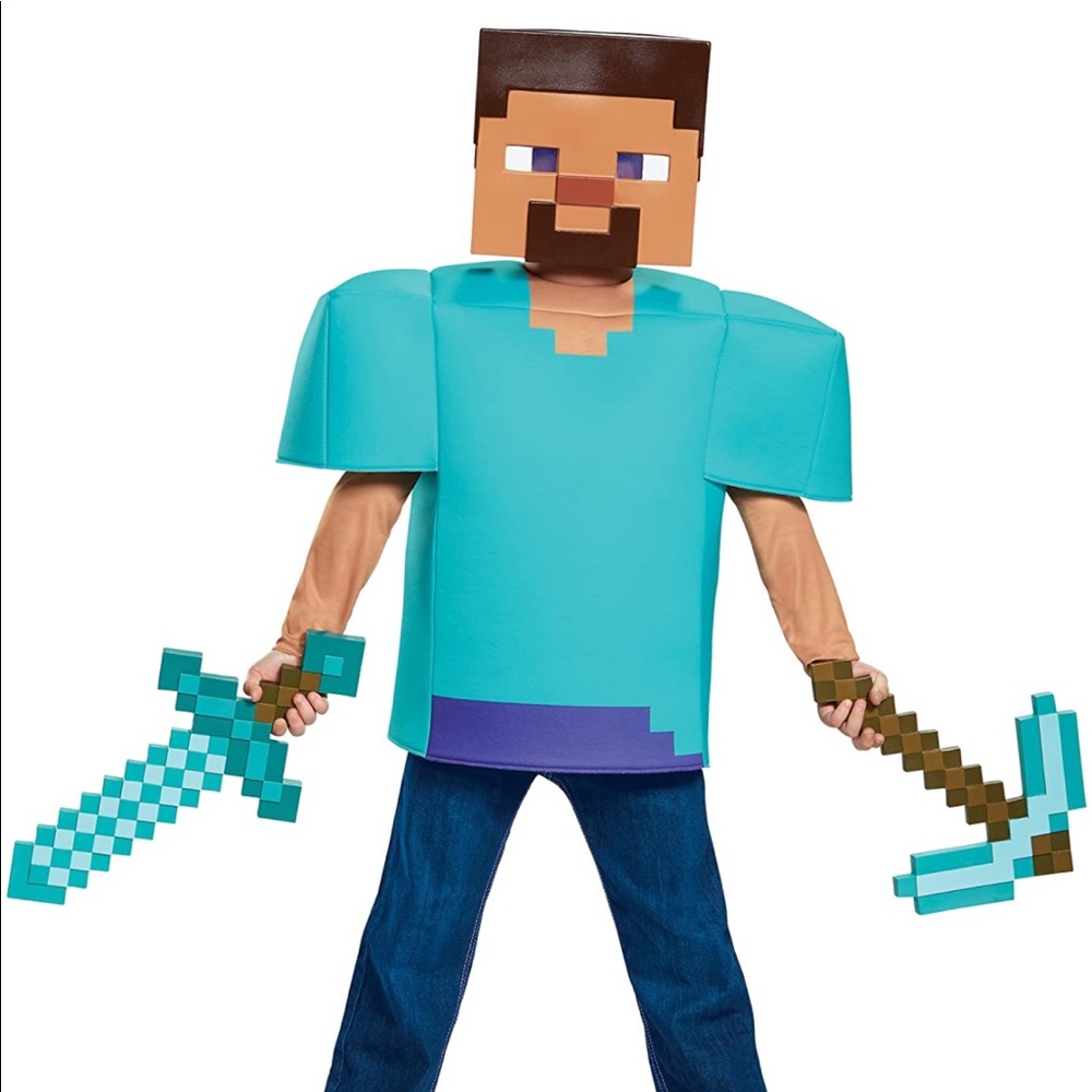 MINECRAFT Classic Steve Costume - Picture 6 of 6